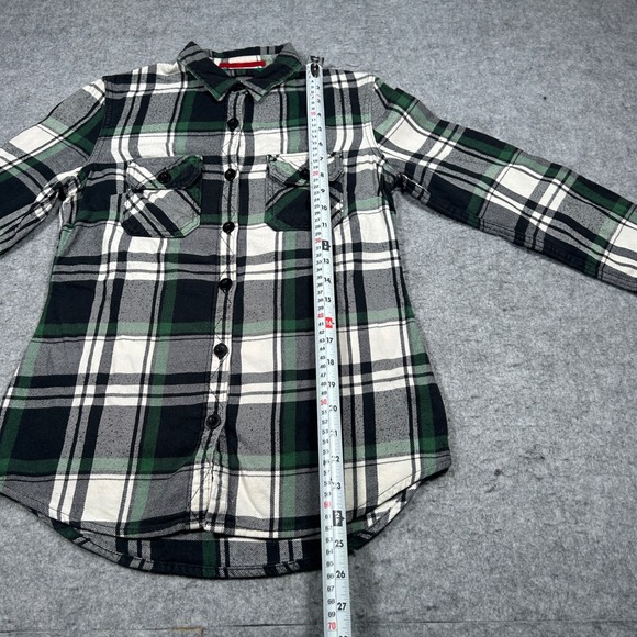 Superdry Flannel Shirt Mens Xs multi colour Plaid Long Sleeve Button down - Picture 7 of 16